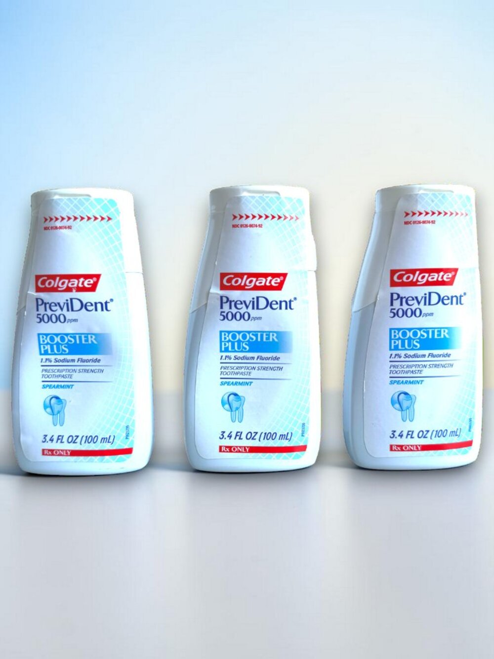 Colgate PreviDent 5000 Booster Plus Spearmint 3.4 oz Three Tubes